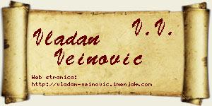 Vladan Veinović vizit kartica
